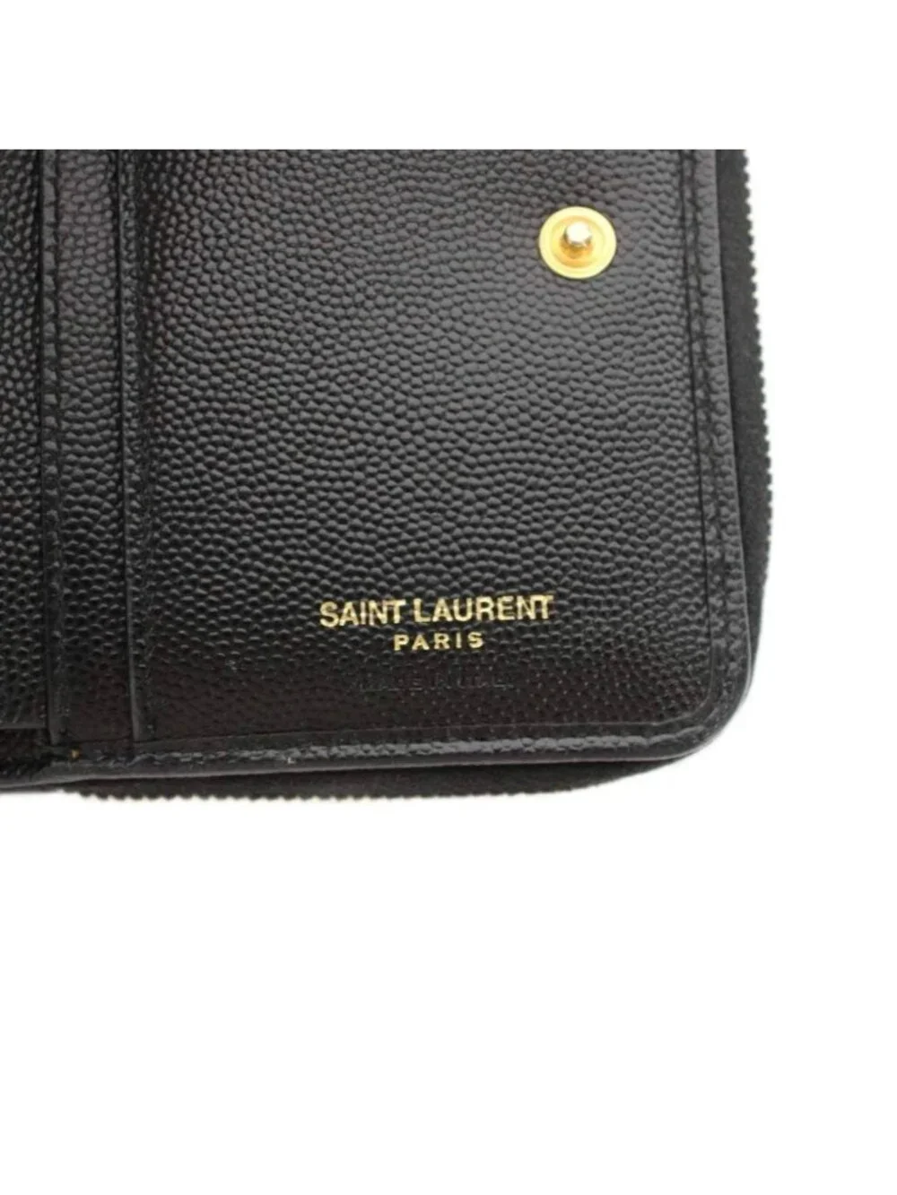 Saint Laurent Paris Matelasse Compact Zip Around Wallet Bifold Coin Purse - Picture 5 of 9